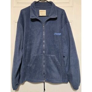 Xcaret Mexico Fleece Pullover Jacket Size XL Blue Coat Xcaret!